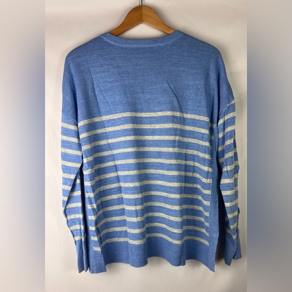 Vineyard Vines Relaxed Striped Cotton Sweater - Picture 6 of 10